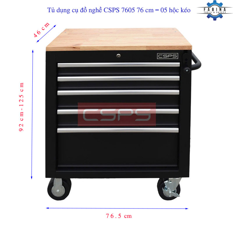 Làm việc hiệu quả hơn khi tủ dụng cụ có bánh xe luôn ở vị trí bạn cần