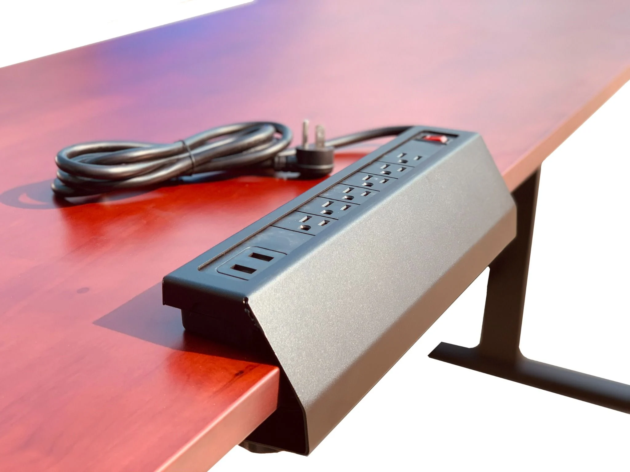 Bàn điều chỉnh độ cao bằng điện CSPS 168cm màu đỏ