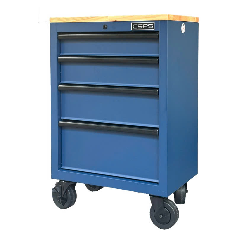 CSPS Blue tool cabinet 61cm with casters - 04 drawers Tủ xanh bánh xe CSPS
