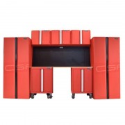 Bộ 8 tủ CSPS 335cm màu đỏ