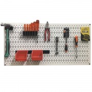 Black Pegboard Multi-Purpose Wall Panel FABINA
