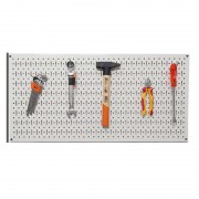 Black Pegboard Multi-Purpose Wall Panel FABINA