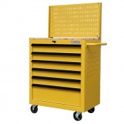 Tủ dụng cụ 3 hộc kéo 2 ngăn chứa màu đỏ Fabina