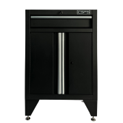 Tool cabinet 61cm - 01 black drawer, white handle with cabinet legs