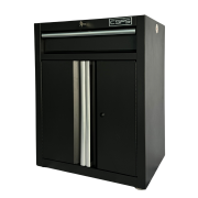 Tool cabinet 61cm - 01 black drawer, white handle with adjustable legs