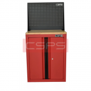 Tủ dụng cụ CSPS 61cm - 00 hộc kéo màu đỏ kèm ván gỗ vách lưới