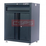 Tool cabinet 61cm - 01 black drawer, black handle with adjustable legs