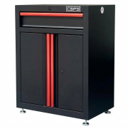 Tủ dụng cụ CSPS 61cm - 01 hộc kéo màu đen tay cầm đỏ chân tăng chỉnh