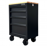 Tủ dụng cụ CSPS 61cm - 04 hộc kéo màu đen kèm bánh xe và ván gỗ