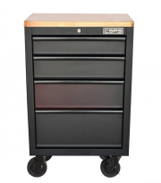 Black CSPS Tool Cabinet 61cm – 04 drawers with wooden top