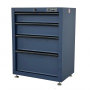 CSPS Matt Blue tool cabinet 61cm - 04 drawers including Leveling feet
