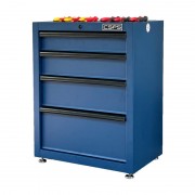 CSPS Blue Tool Cabinet 61cm with wooden top – 04 drawers