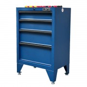 CSPS Blue Tool Cabinet 61cm with wooden top – 04 drawers