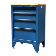 CSPS Blue Tool Cabinet 61cm with wooden top – 04 drawers