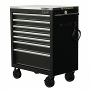 Tủ dụng cụ CSPS 76cm - 07 hộc kéo tay cầm trắng (mặt inox)