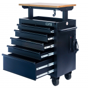 CSPS Matt Black Tool Cabinet 76 cm with Lift-up Top – 05 drawers