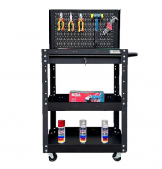 Xe đẩy 3 ngăn cao 980mm màu đen FABINA