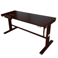 Electric table height adjustable 168cm, black legs