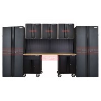 Set of 08 black tool cabinets CSPS – 335cm