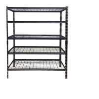 5-tier shelf with horizontal mesh panel 152cm
