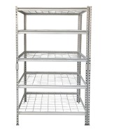 5-tier shelf with white mesh panel 91cm
