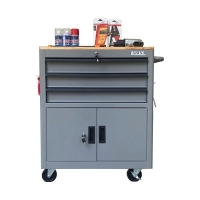 Tủ dụng cụ 3 hộc kéo 2 ngăn chứa màu xám Fabina