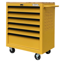 Tủ dụng cụ 6 hộc kéo màu vàng nhám Fabina