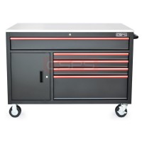 CSPS tool cabinet 132cm - 05 black drawers