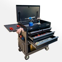 Tủ dụng cụ CSPS 4 ngăn kéo, đen mờ, ray đóng êm