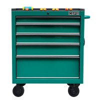 Tủ dụng cụ CSPS 76cm - 05 hộc kéo không nâng hạ màu xanh lá cây bóng (mặt thép)