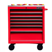 Tủ dụng cụ CSPS 76cm - 07 hộc kéo màu đỏ (mặt inox)