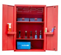 CSPS red 2-door tool cabinet 91cm W x 61.5cm D x 136cm H