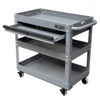 Xe đẩy CSPS 3 ngăn 71cm màu xám 01 hộc kéo