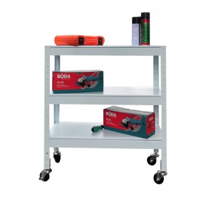Kệ đa năng 3 tầng có bánh xe 76cm màu trắng FABINA