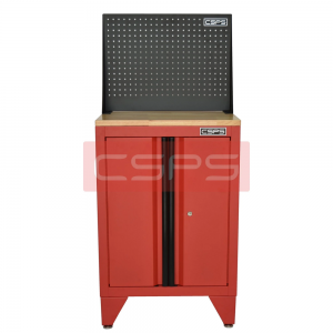 Tủ dụng cụ CSPS 61cm - 00 hộc kéo màu đỏ kèm chân tủ ván gỗ vách lưới