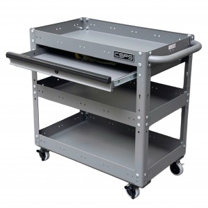 Xe đẩy CSPS 3 ngăn 71cm màu xám 01 hộc kéo