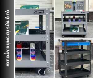 Xe Đẩy Dụng Cụ Sửa Ô Tô: Hướng Dẫn Chọn Mua Chi Tiết Cho Garage Chuyên Nghiệp